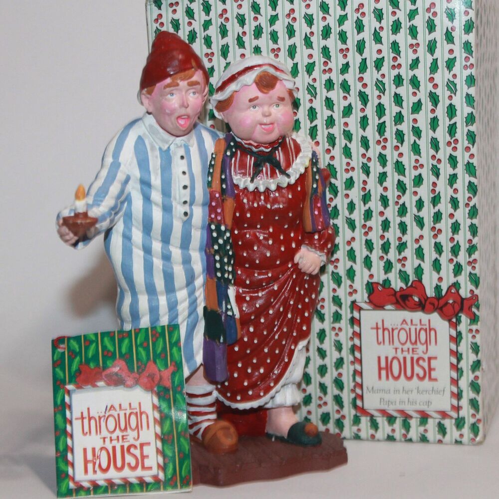 Dept. 56 All Through the House Mama In Her Kerchief Papa in His Cap XMAS Figure